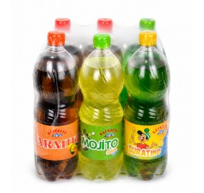 ÇEŞİTLİ DOĞAL AROMALI GAZLI İÇECEKLER 1LT ( 6 adet )