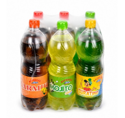 ÇEŞİTLİ DOĞAL AROMALI GAZLI İÇECEKLER 1LT ( 6 adet ) ÇEŞİTLİ DOĞAL AROMALI GAZLI İÇECEKLER 1LT ( 6 adet )