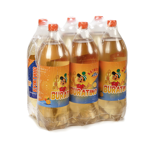 BURATİNO LİMON VE TURUNÇ AROMALI GAZLI İÇECEK 2LT ( 6 adet )