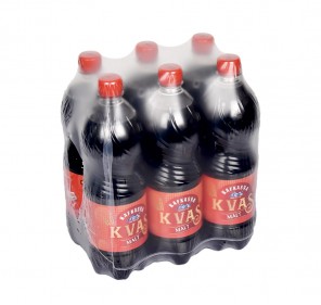 ALKOLSÜZ DOĞAL MALT AROMALI GAZLI İÇECEK KVAS 1 LT ( 6  adet )