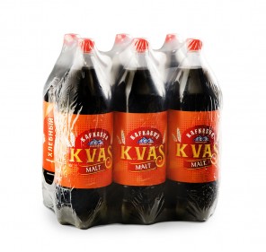 ALKOLSÜZ DOĞAL MALT AROMALI GAZLI İÇECEĞİ KVAS 2 LT ( 6 adet )